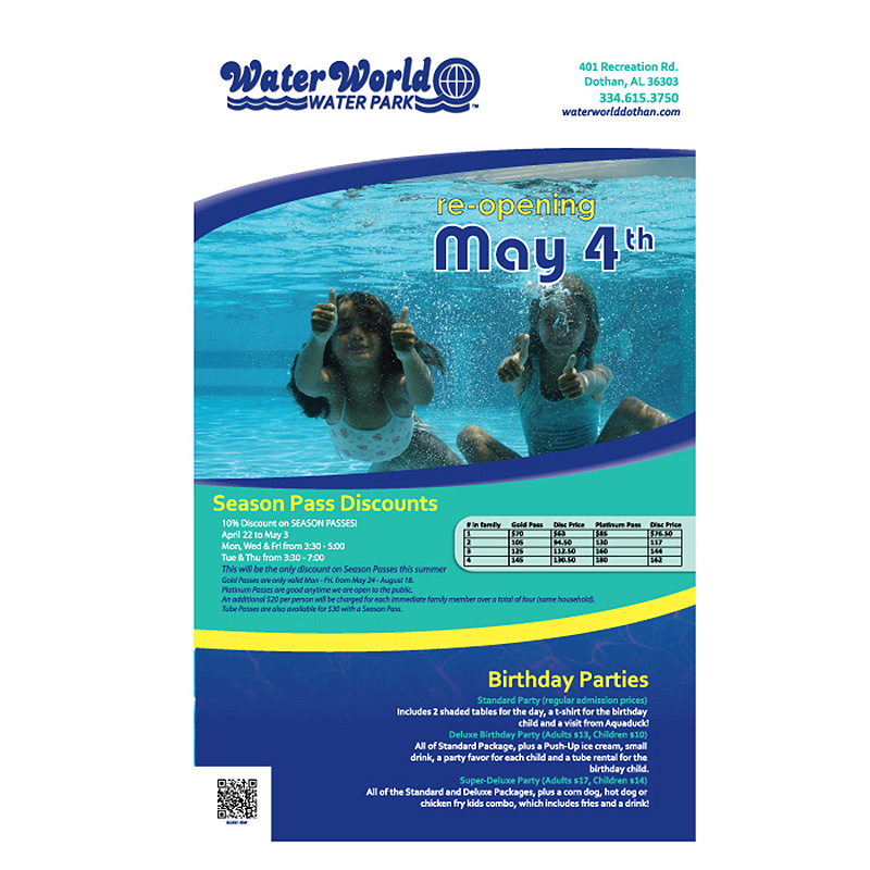 Water World Flyer Design
