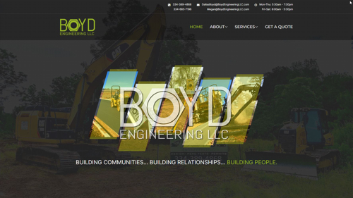 Boyd Engineering website design