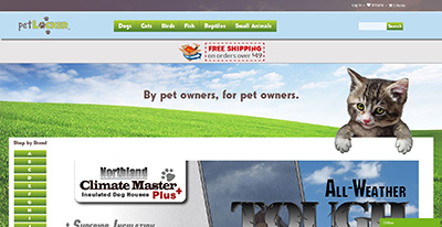 Pet Locker Supplies, a website design