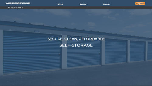 Wiregrass Storage website design