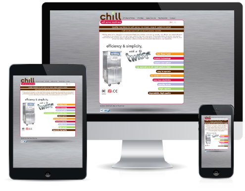 Chill Soft-Serve Machines - Responsive Website Design