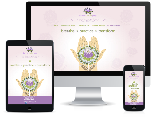 Dianna Wells Yoga - Mobile Website Design