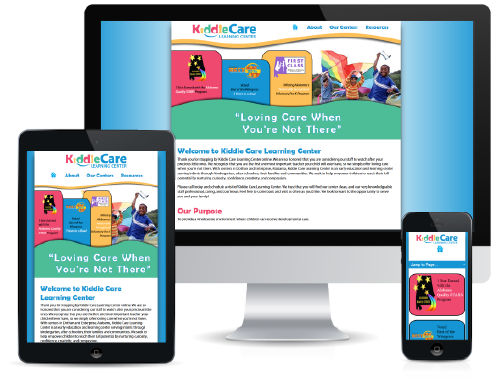 Kiddie Care Learning Center - Responsive Website Design