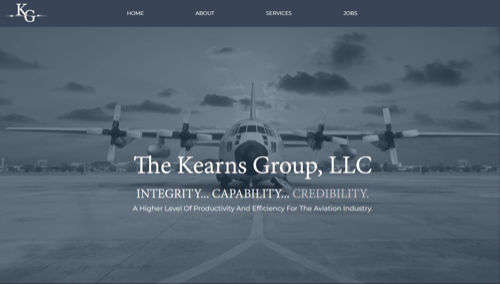 The Kearns Group website design